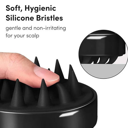 Wukusy scalp massager shampoo brush with soft bristles for gentle scalp massage and deep cleaning during hair washing.