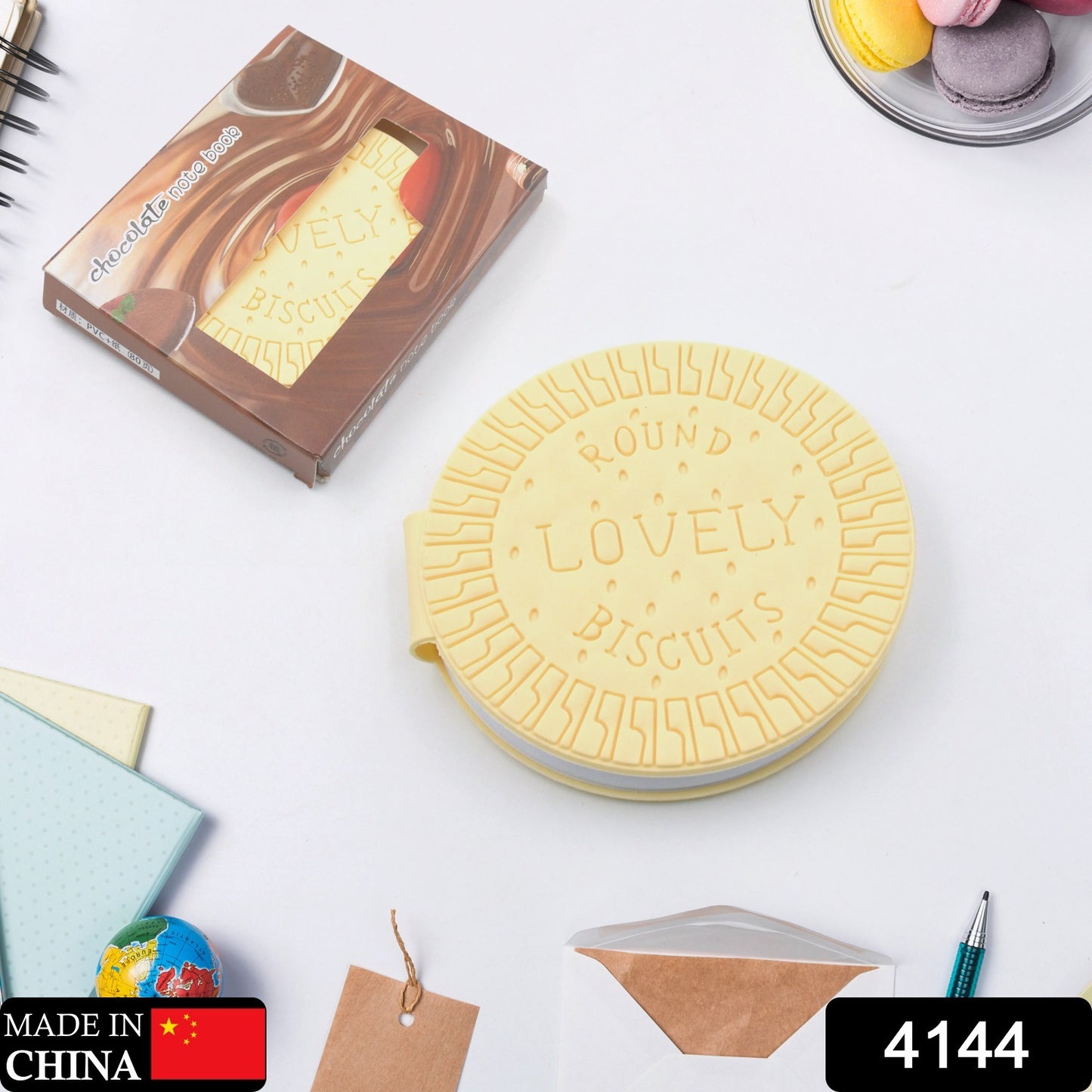 Wukusy 4144 round chocolate-scented diary notebook with smooth cover and writing pages, designed for early learning and practice.