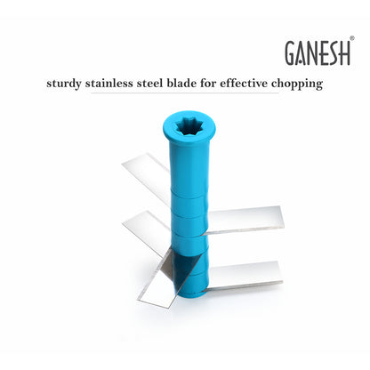 Wukusy 8107 Ganesh Master Chopper with 5 stainless steel blades, large 900ml capacity for efficient chopping tasks