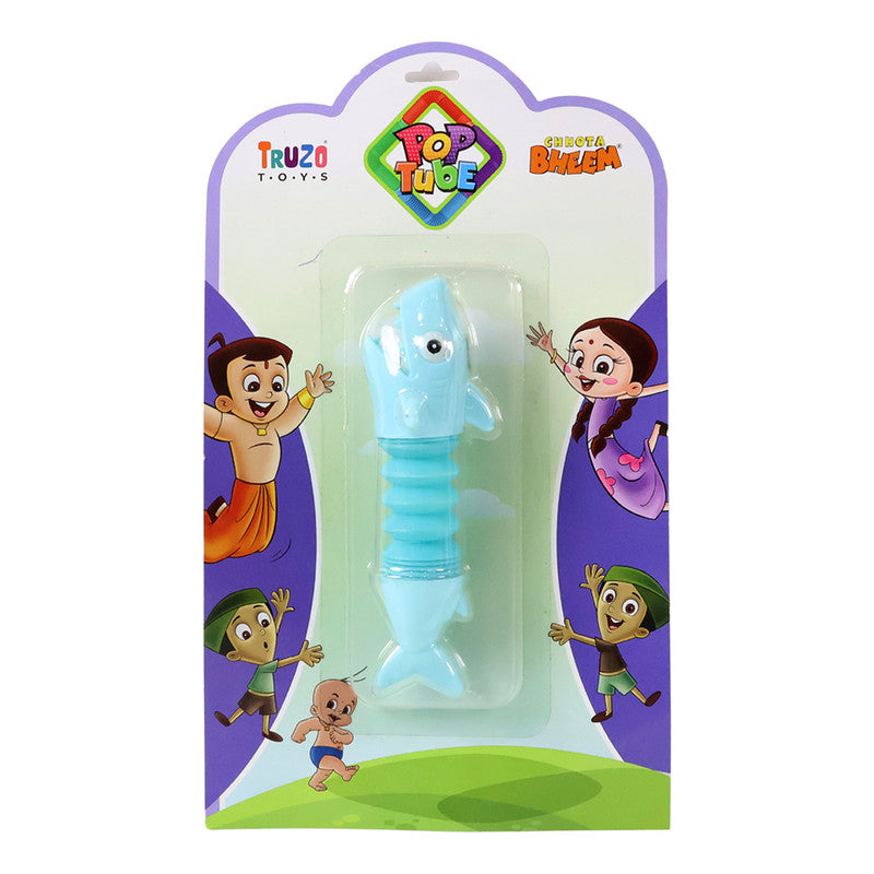 Shark-shaped magic spring toy by Wukusy, featuring a coiled metal spring with a shark design, ready to bounce and stretch.