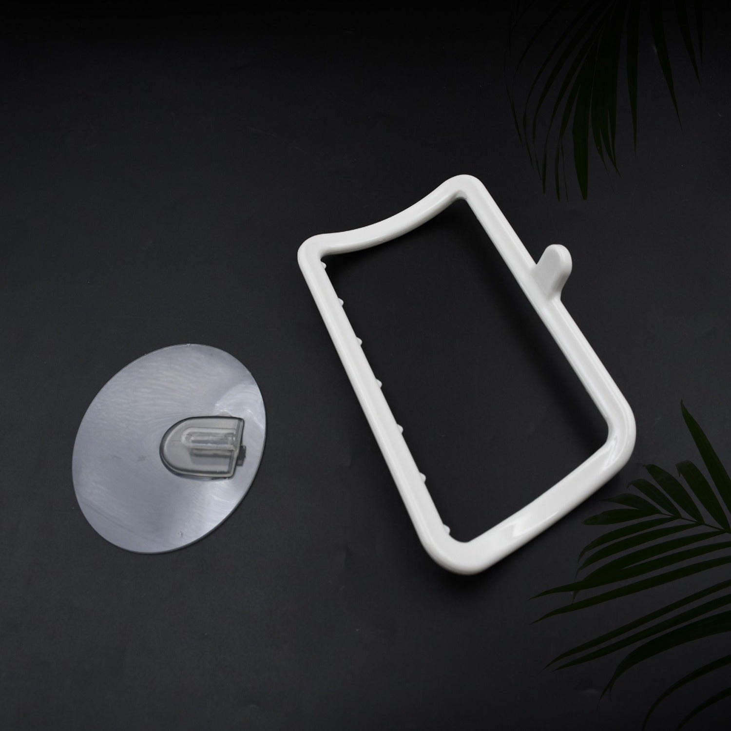 Wukusy 4096 multi-purpose self-adhesive wall-mounted hand towel holder hanger for home improvement, with strong adhesive and sleek design.