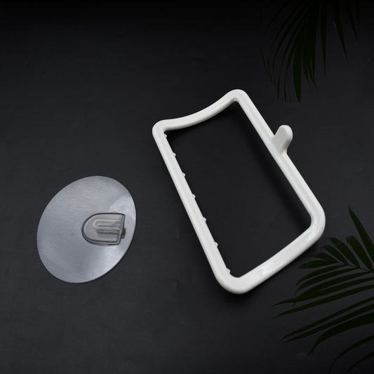 Wukusy 4096 multi-purpose self-adhesive wall-mounted hand towel holder hanger for home improvement, with strong adhesive and sleek design.