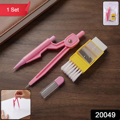 Kids mini stationery set by Wukusy with colorful pens, pencils, and small office supplies arranged on a desk.