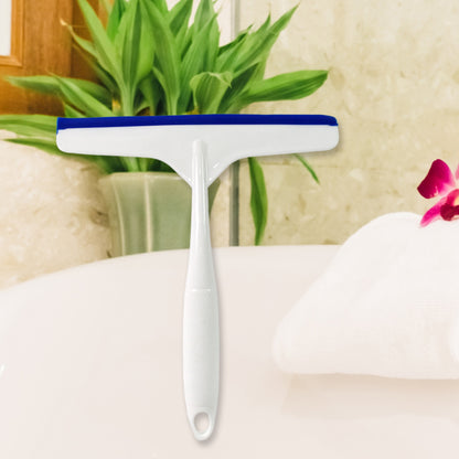 White plastic kitchen wiper by Wukusy, versatile cleaning tool for kitchen surfaces, shown in a clean, modern design image.