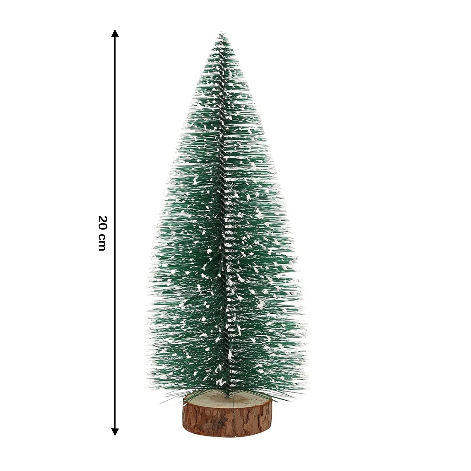Wukusy mini artificial Christmas tree with snow effect, festive holiday decor, lush green branches and snowy accents.