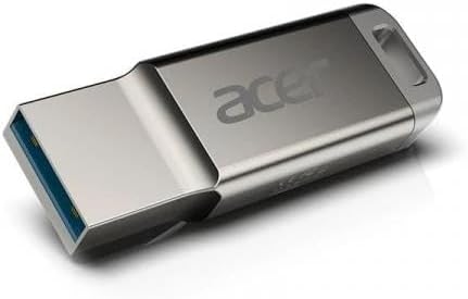 Silver Acer UM310 256 GB pen drive, compact USB storage device with sleek design and portable size.