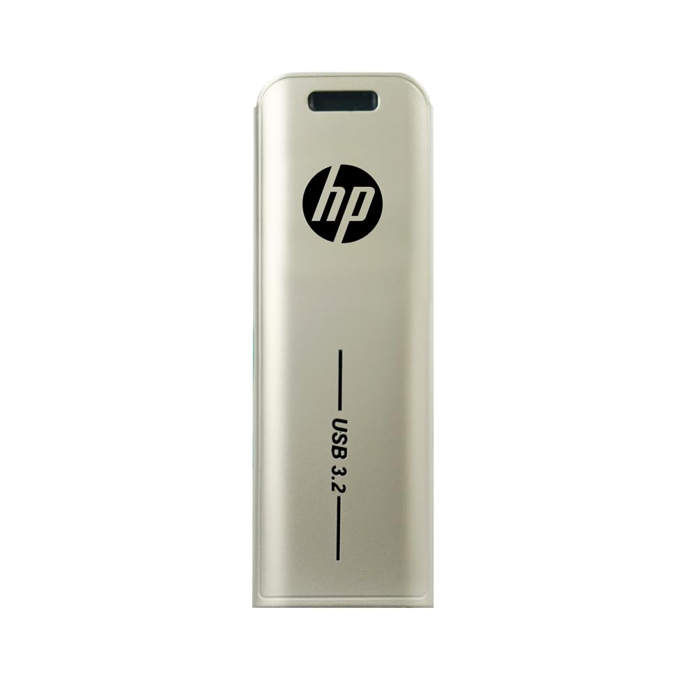 Grey HP 796w 256 GB pen drive by FIZZI SHOP, showing the compact USB storage device with sleek design.