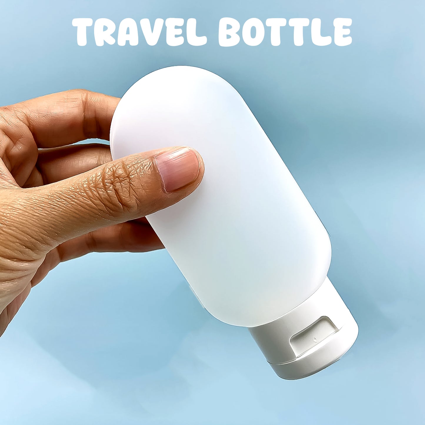 Wukusy small plastic travel shampoo and conditioner bottles set in mixed colors, 60 ml capacity, ideal for travel toiletries.