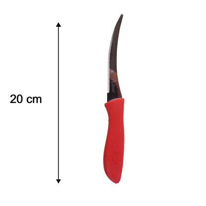 Wukusy SS Classic Kitchen Knife Set with three stainless steel knives and plastic handles, ideal for versatile cooking tasks.
