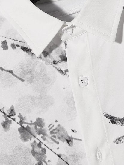 Printed half-sleeve stylish men's shirt from Drpshippr, featuring vibrant patterns and casual fit in a contemporary design.