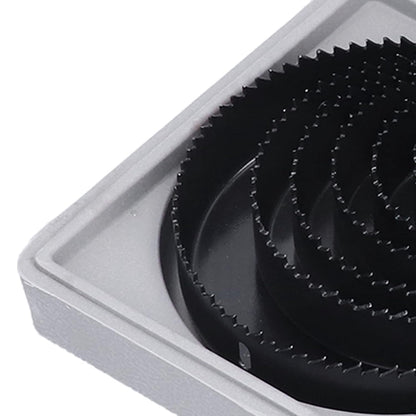 Wukusy 18-piece drill hole cutter set with carbon steel hole saws for cutting plastic, wood, and PVC, high-accuracy incisive design