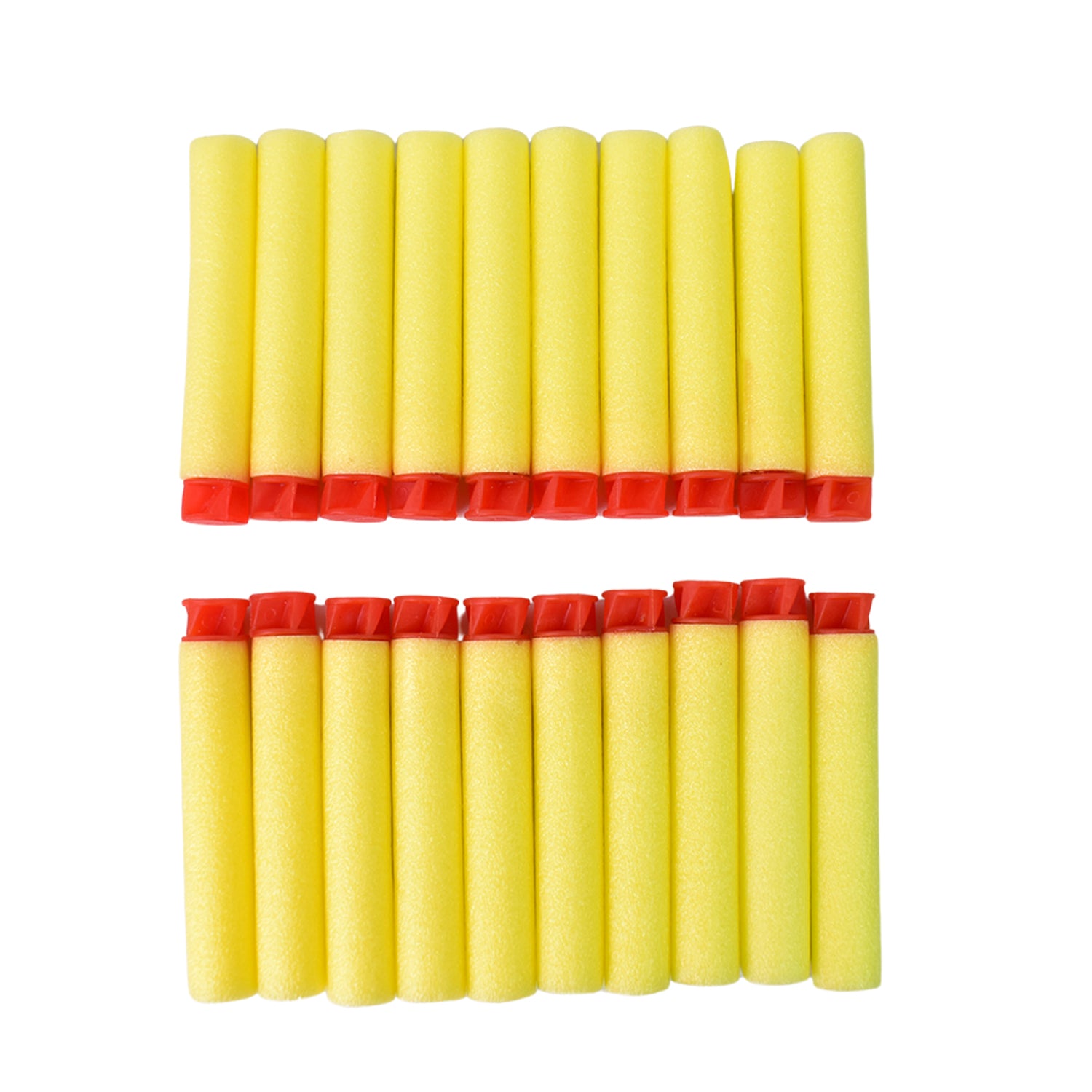 Set of 20 Wukusy refill bullet darts with soft round heads for kids' toy blasters, compatible with toy guns, safe and fun for children.