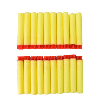 Set of 20 Wukusy refill bullet darts with soft round heads for kids' toy blasters, compatible with toy guns, safe and fun for children.