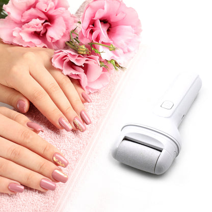 Wukusy portable electric foot file with heavy pressure induction, rechargeable callus remover and foot care device for dead skin removal.