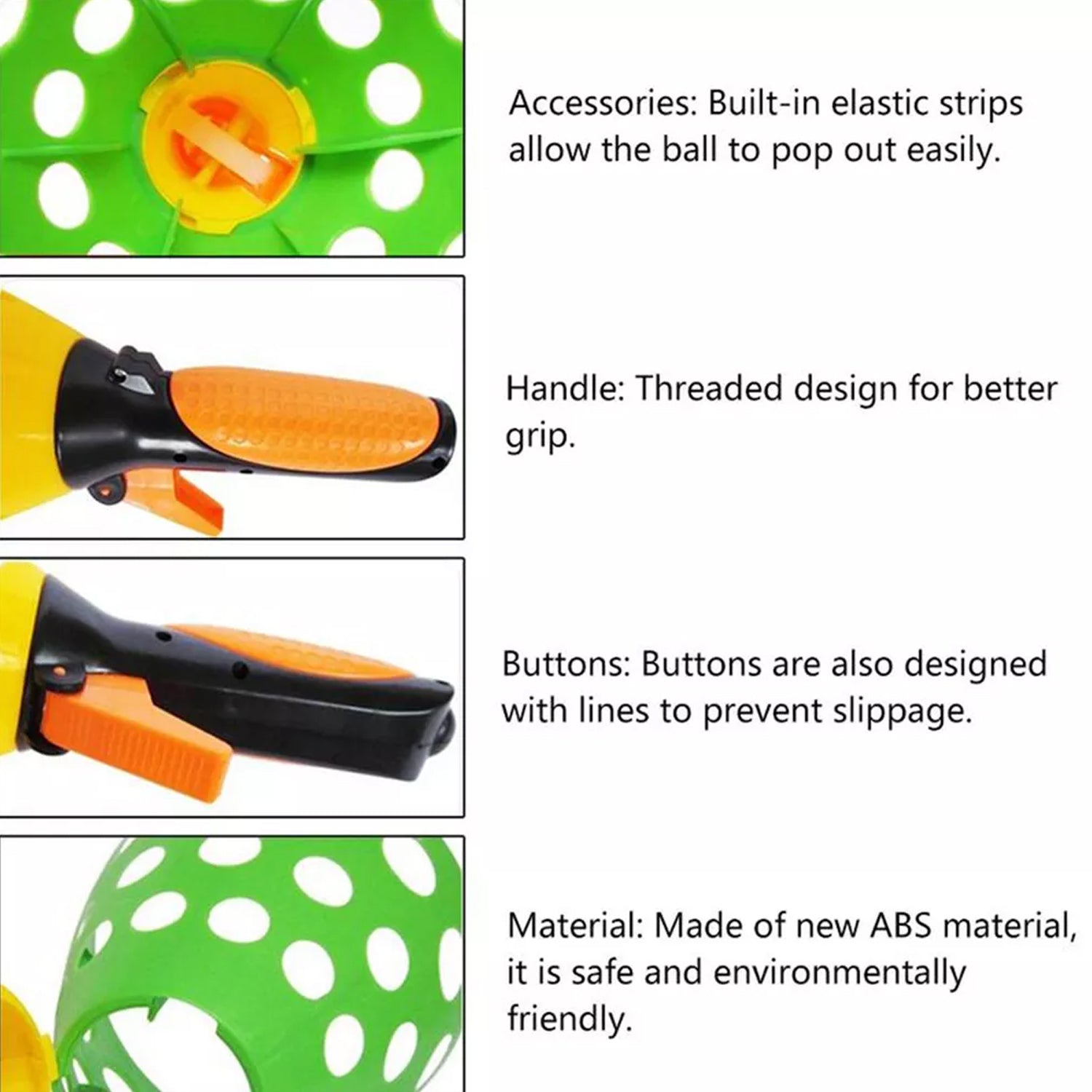 Wukusy Catapult Butt Ball Toy for kids, colorful plastic toy used for play and entertainment by children.