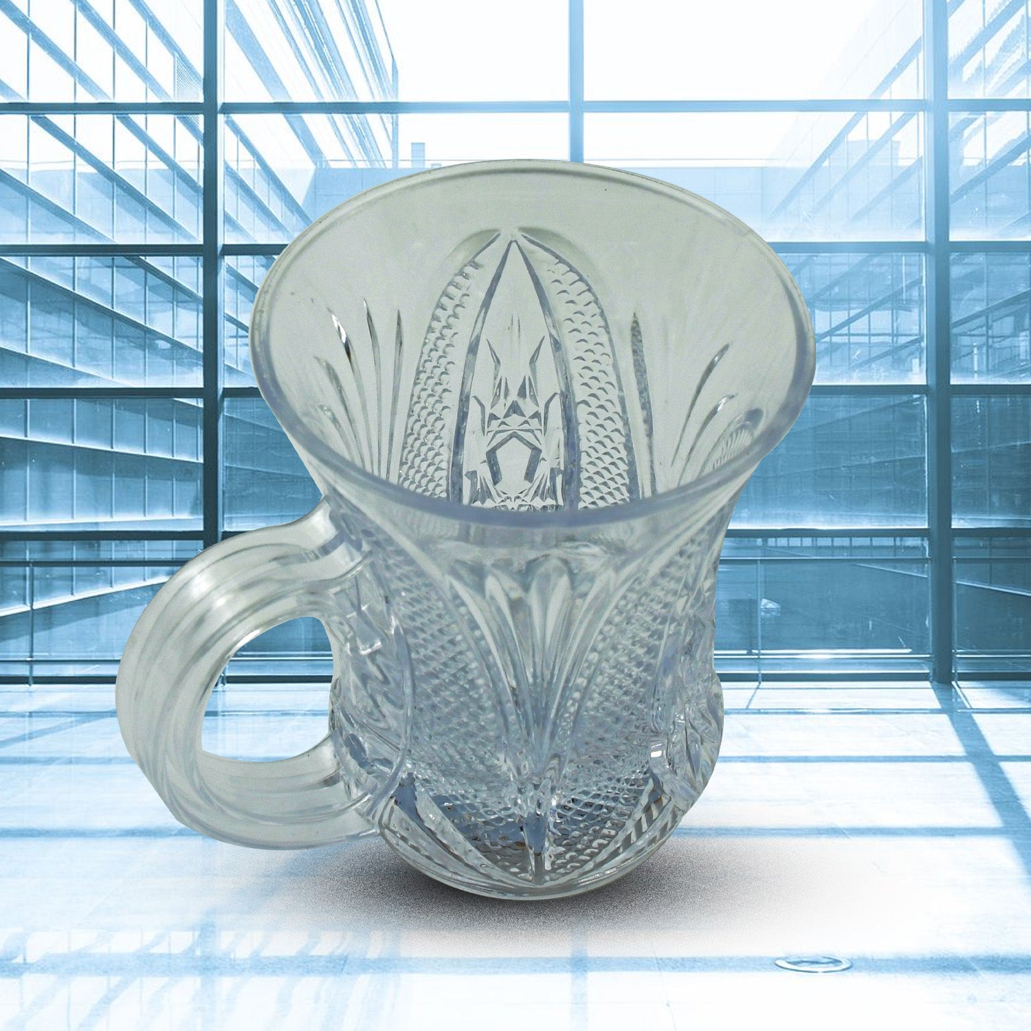 Wukusy LED water sensor cups with handles, glowing in the dark, perfect for parties, birthdays, and festive celebrations.