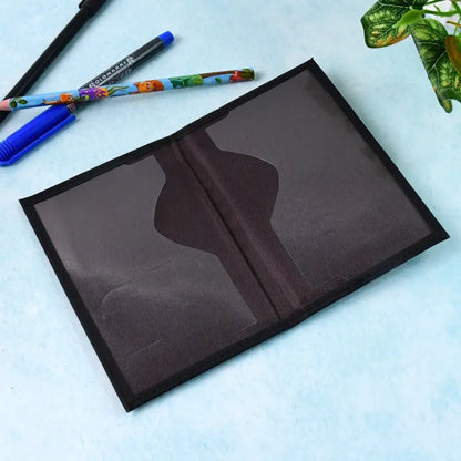 Ekom stylish printed passport holder cover with world map and landmark design, used as a travel document organizer.