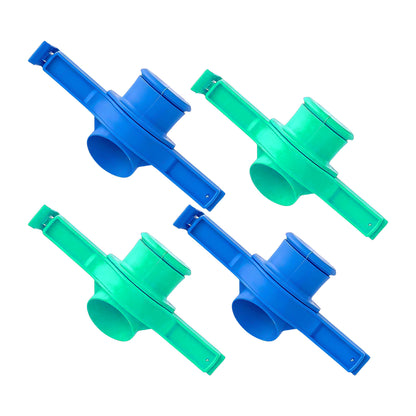 Wukusy Packet Pourer Sealer Clip set of four for sealing snack and food bags in home and kitchen use.