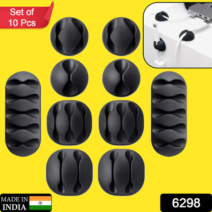 Wukusy 10-piece cable holder set for supporting and organizing all kinds of cables in home improvement projects.