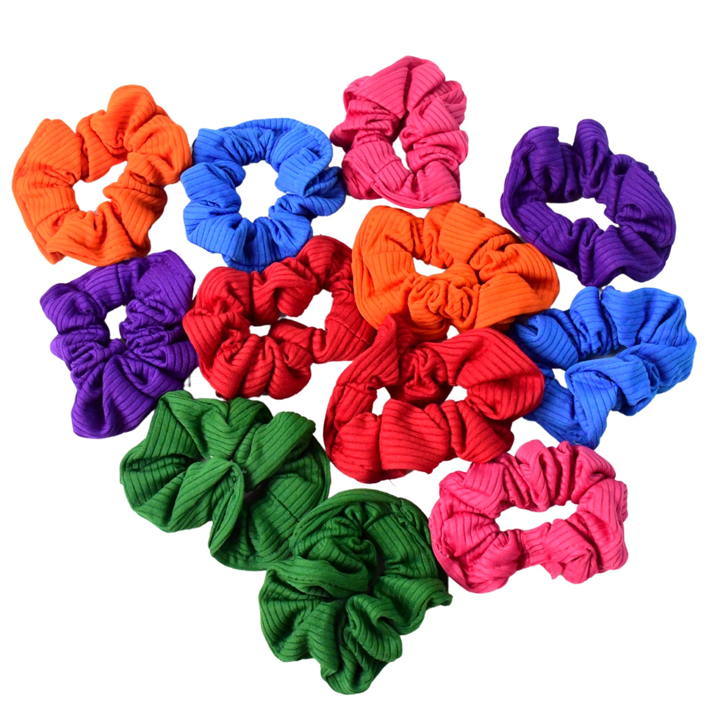 Set of 12 Wukusy premium elastic hair bands, stylish hair accessories for securing hair in a natural, casual look.