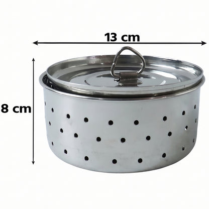 Wukusy stainless steel paneer maker mould with lid for cheese and tofu pressing, durable kitchen cheese press tool
