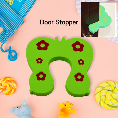 Wukusy child safety protection door stopper featuring a cute animal design, made of soft material for baby safety.