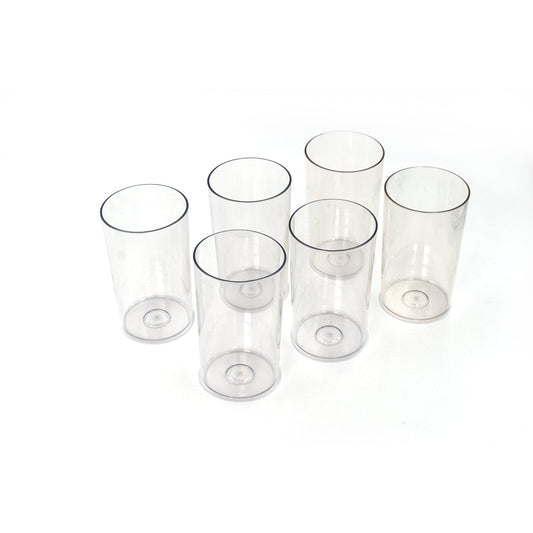 Set of six Wukusy Ganesh classic glassware, 350ml each, for home and kitchen use, featuring intricate Ganesh designs.
