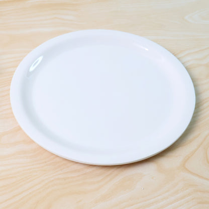 Wukusy premium round dinner plate, 28cm, ceramic, white with smooth finish, suitable for serving meals in home and kitchen settings