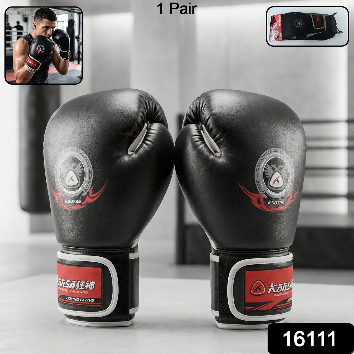 Padded Boxing Gloves  Comfortable  Secure Fit For Training