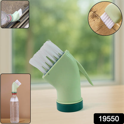 Wukusy multipurpose bottle cleaning brush with built-in scraper, connectable design, suitable for kitchen and household cleaning.