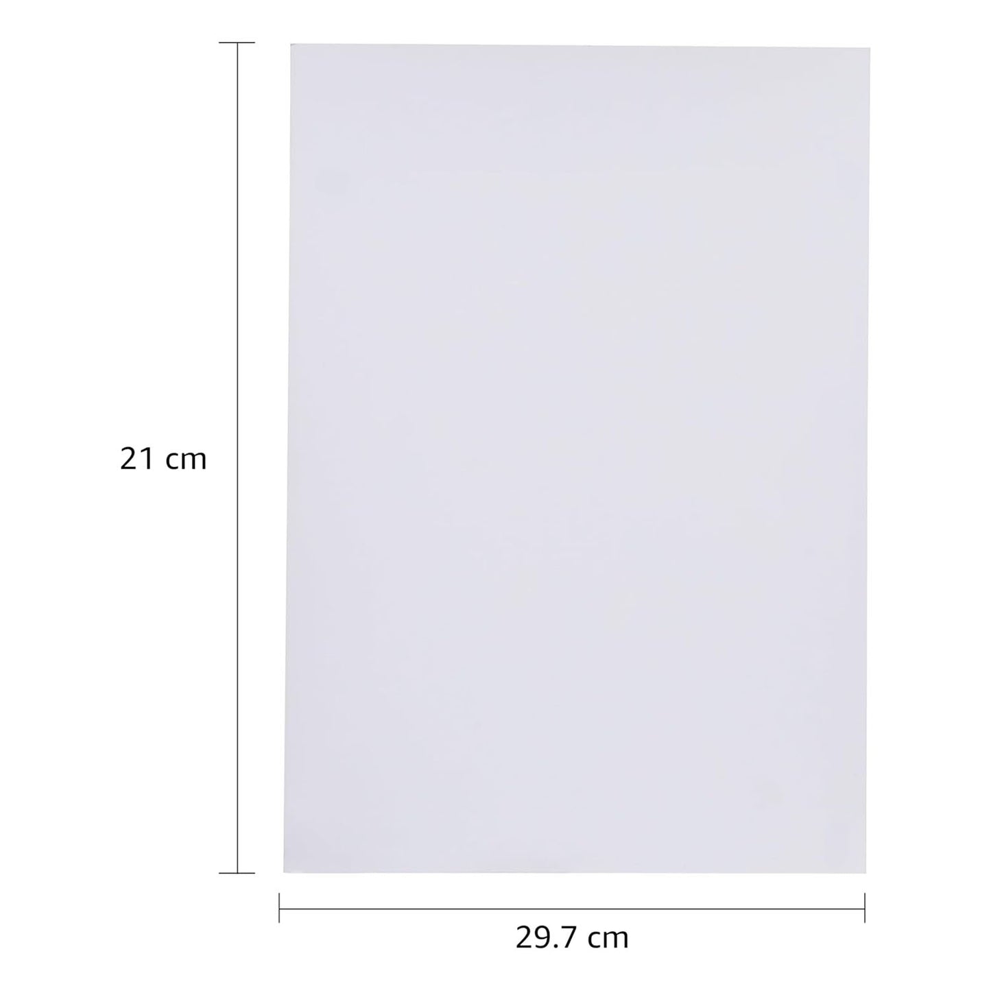 A4 size high glossy photo paper sheets by Wukusy, showing 20 sheets with shiny surface perfect for printing photos.