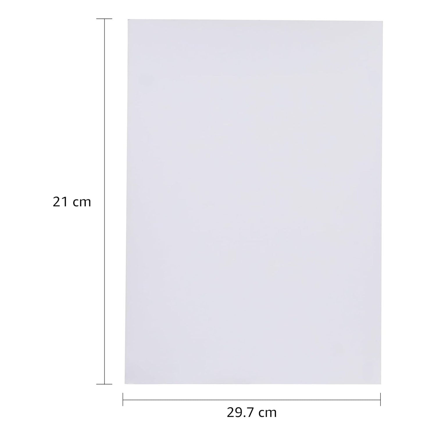 A4 size high glossy photo paper sheets by Wukusy, showing 20 sheets with shiny surface perfect for printing photos.