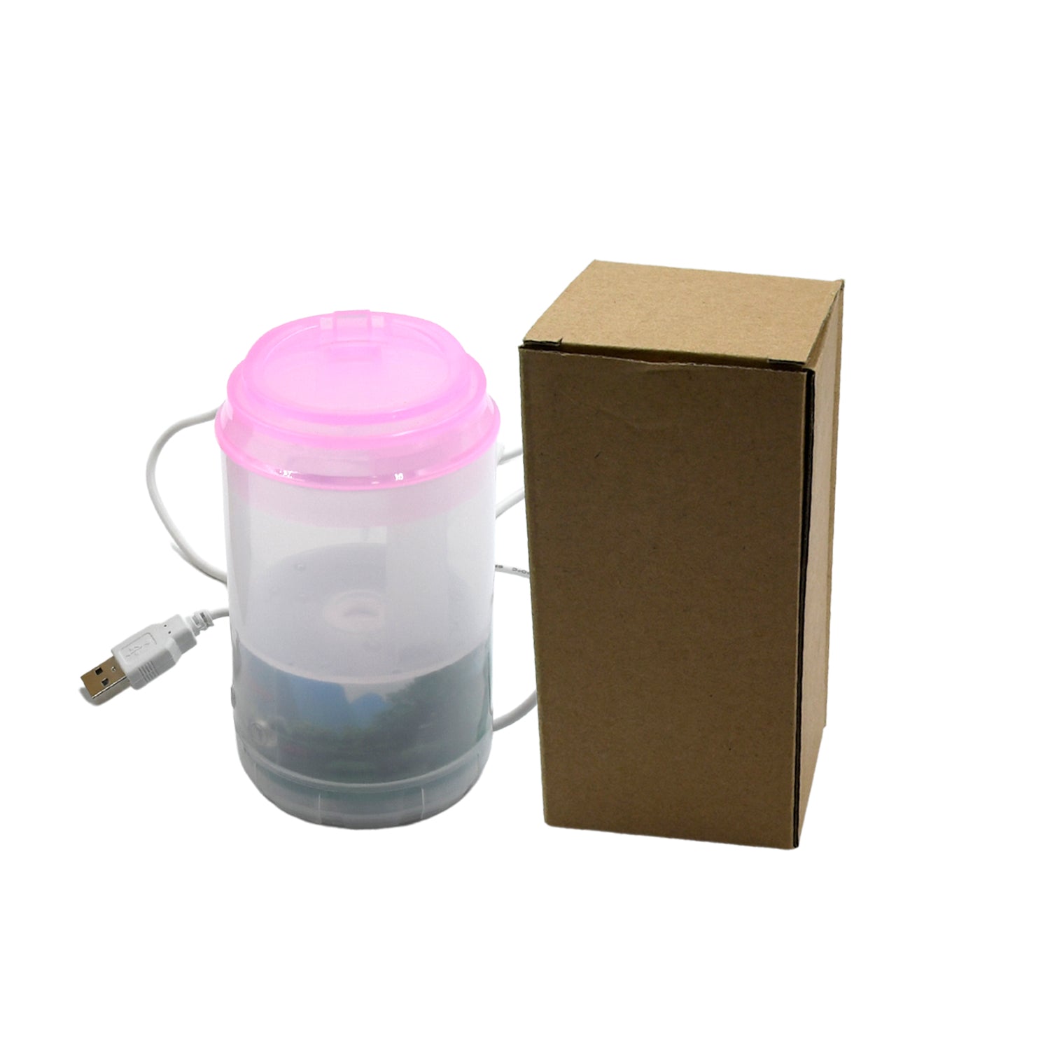 Wukusy portable mini humidifier with USB power, suitable for study, bedroom, baby room, office, and car, can add essential oils.