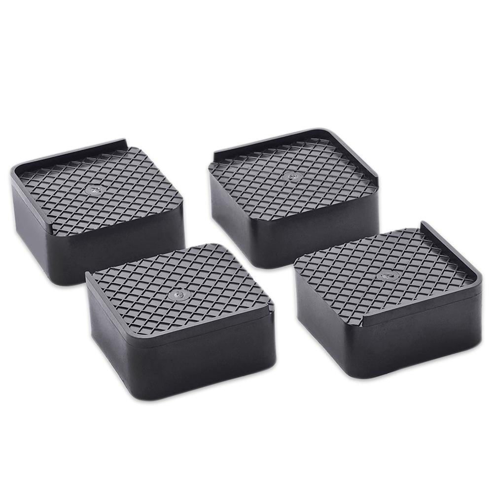 Set of four Wukusy heavy-duty cupboard, refrigerator, sofa base stands for home improvement, durable metal support for furniture stability.