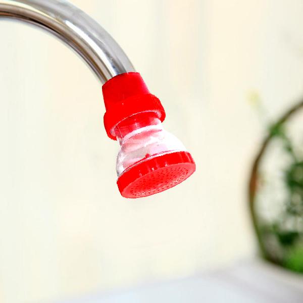 Wukusy 1450 small plastic 360-degree shower head faucet for kitchen use, with adjustable spray nozzle in a modern design.