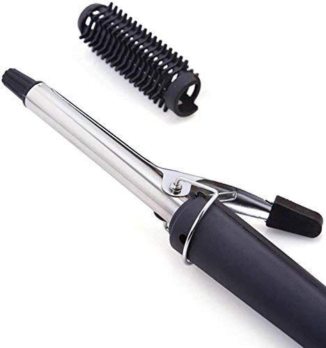 Black Wukusy 1343 hair curling iron rod for women, showcasing the curling barrel and ergonomic handle.
