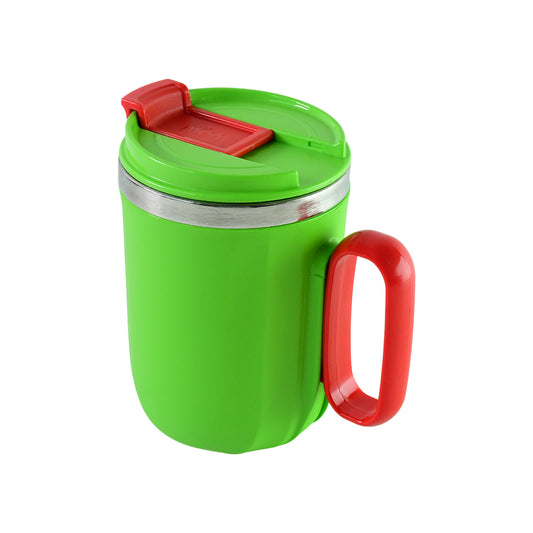 Wukusy Supermom Panda Ship mug with 400ml capacity, featuring a cute panda and ship design, on a white background.
