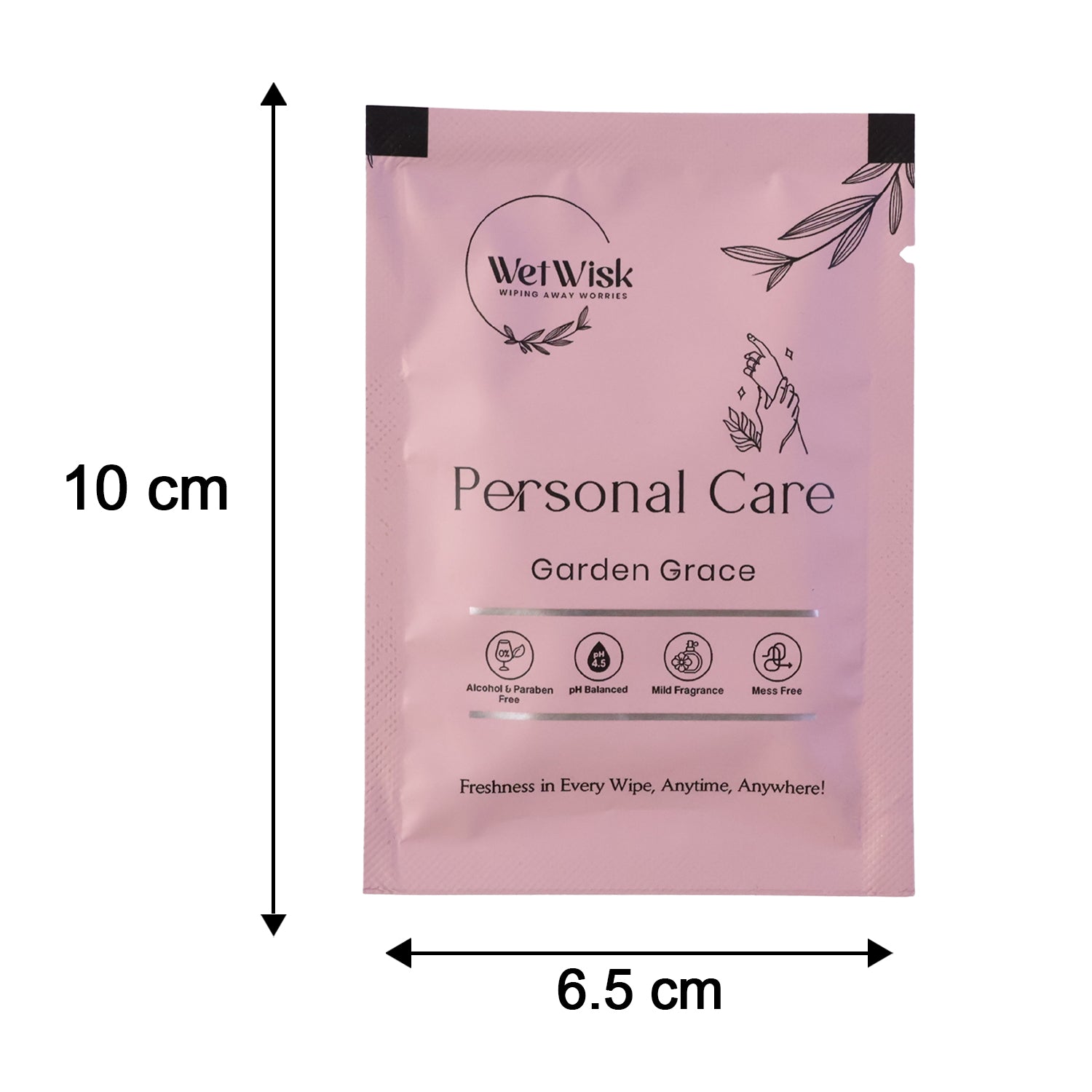 Wukusy personal care wet wipe for gentle cleansing, shown with soft fabric and refreshing wipe texture.