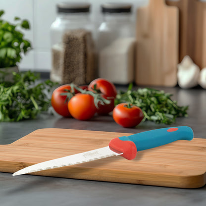 Wukusy Supermom premium stainless steel paring knife for home kitchen use, with a sharp blade and ergonomic handle.