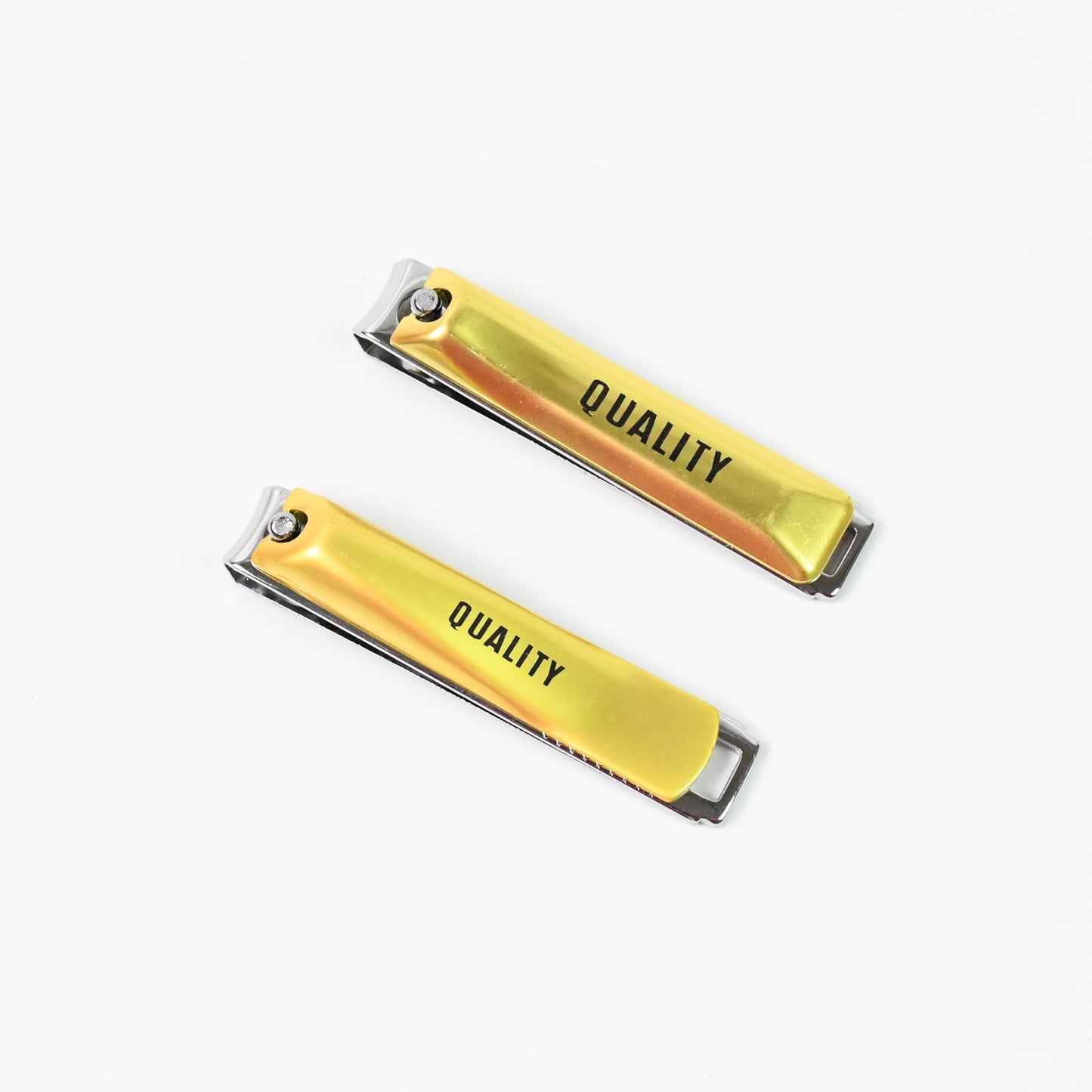 Wukusy stainless steel folding nail clippers with nail file, portable large size, ideal for home grooming and personal care.