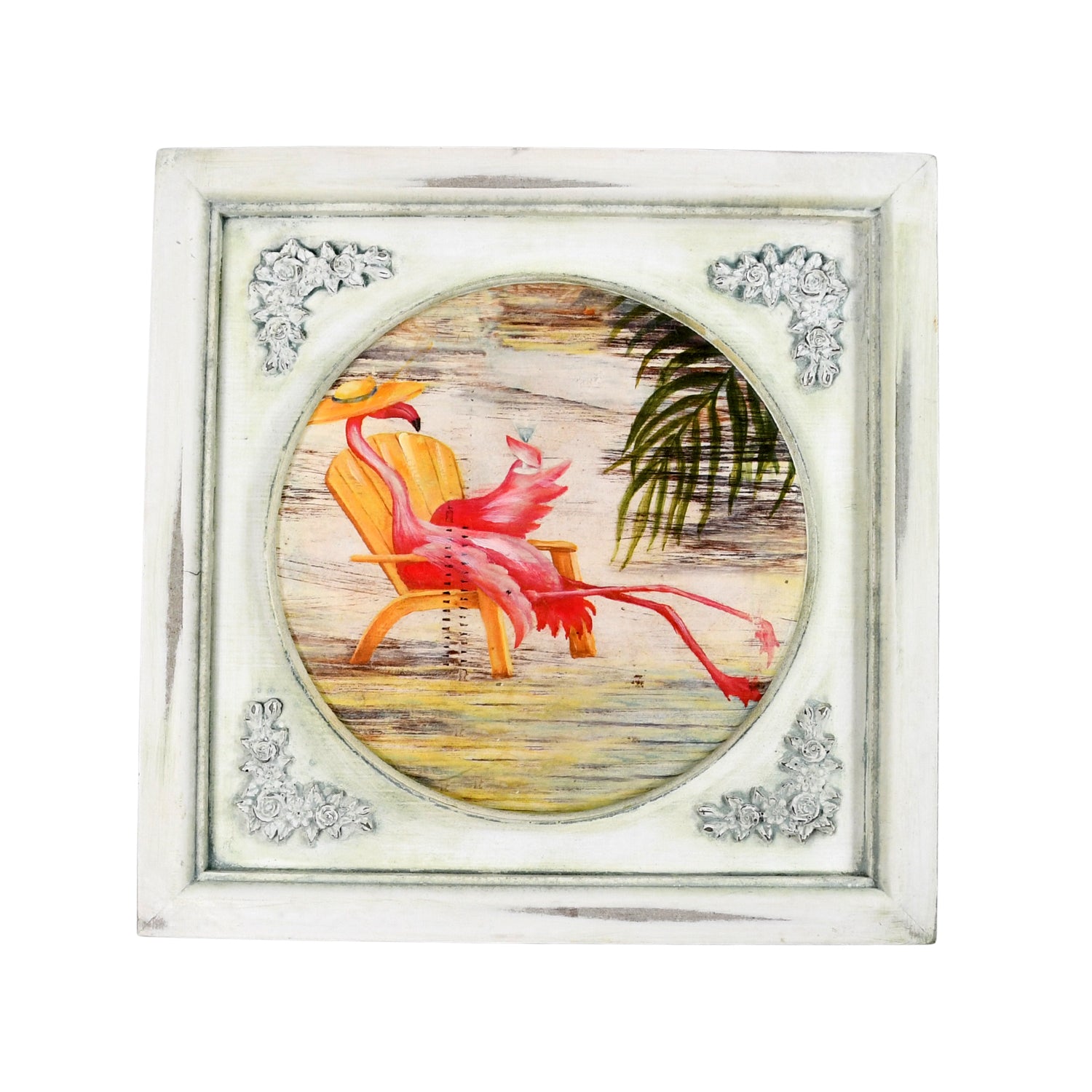 Wukusy 12x12 inch desktop photo frame with artistic decoration, featuring a picture art painting for home decor.