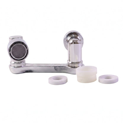 Flexible Faucet Head Extender With Rotating Water Flow For Kitchen Sink (1 Set)
