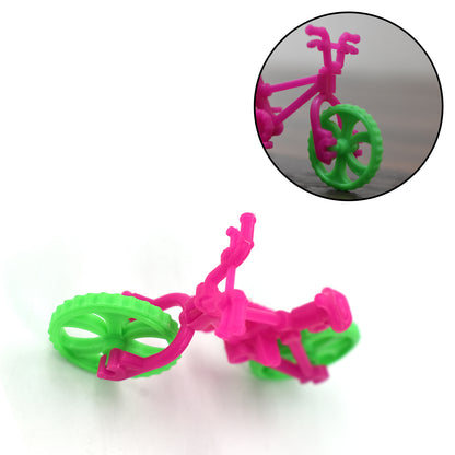 Wukusy 4421 small bicycle toy for kids, colorful plastic toy bike with training wheels and handlebars, suitable for children.