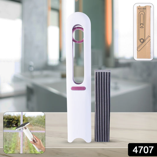 Wukusy portable self-squeeze mini mop with cotton head and cleaning sponge, ideal for bathroom and kitchen cleaning.
