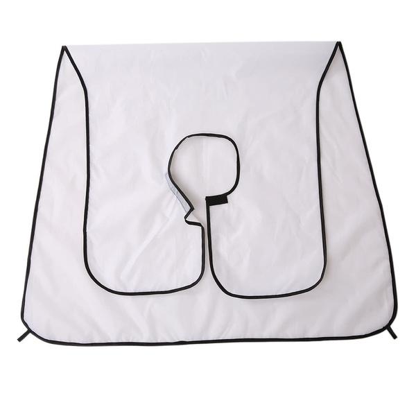 Wukusy 1417 Beard Apron Hair Clippings Catcher Grooming Bib, black, adjustable grooming apron for beard trimming and hair styling.