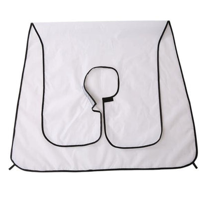 Wukusy 1417 Beard Apron Hair Clippings Catcher Grooming Bib, black, adjustable grooming apron for beard trimming and hair styling.