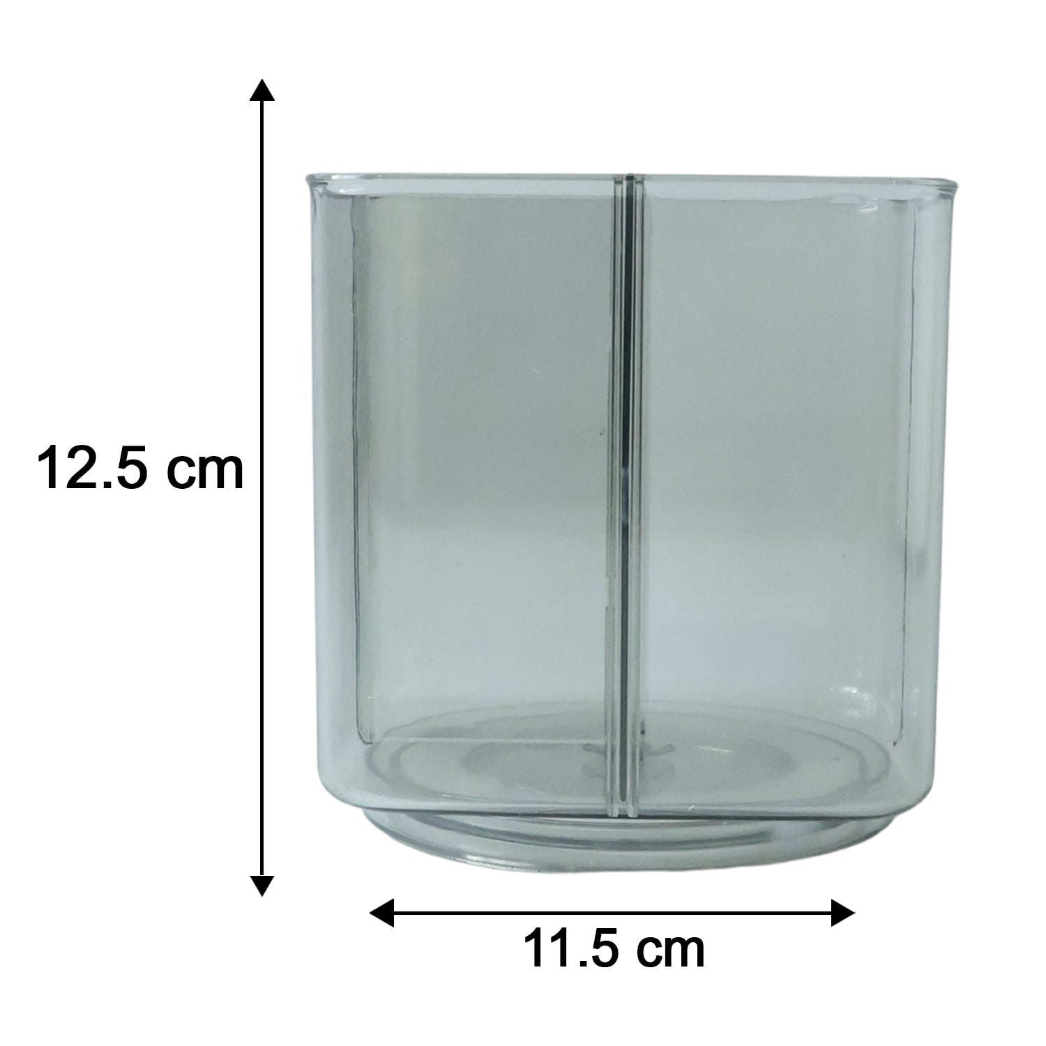 Wukusy Supermom Vista revolving pen holder with 360-degree rotation, black plastic stand holding pens and stationery items.