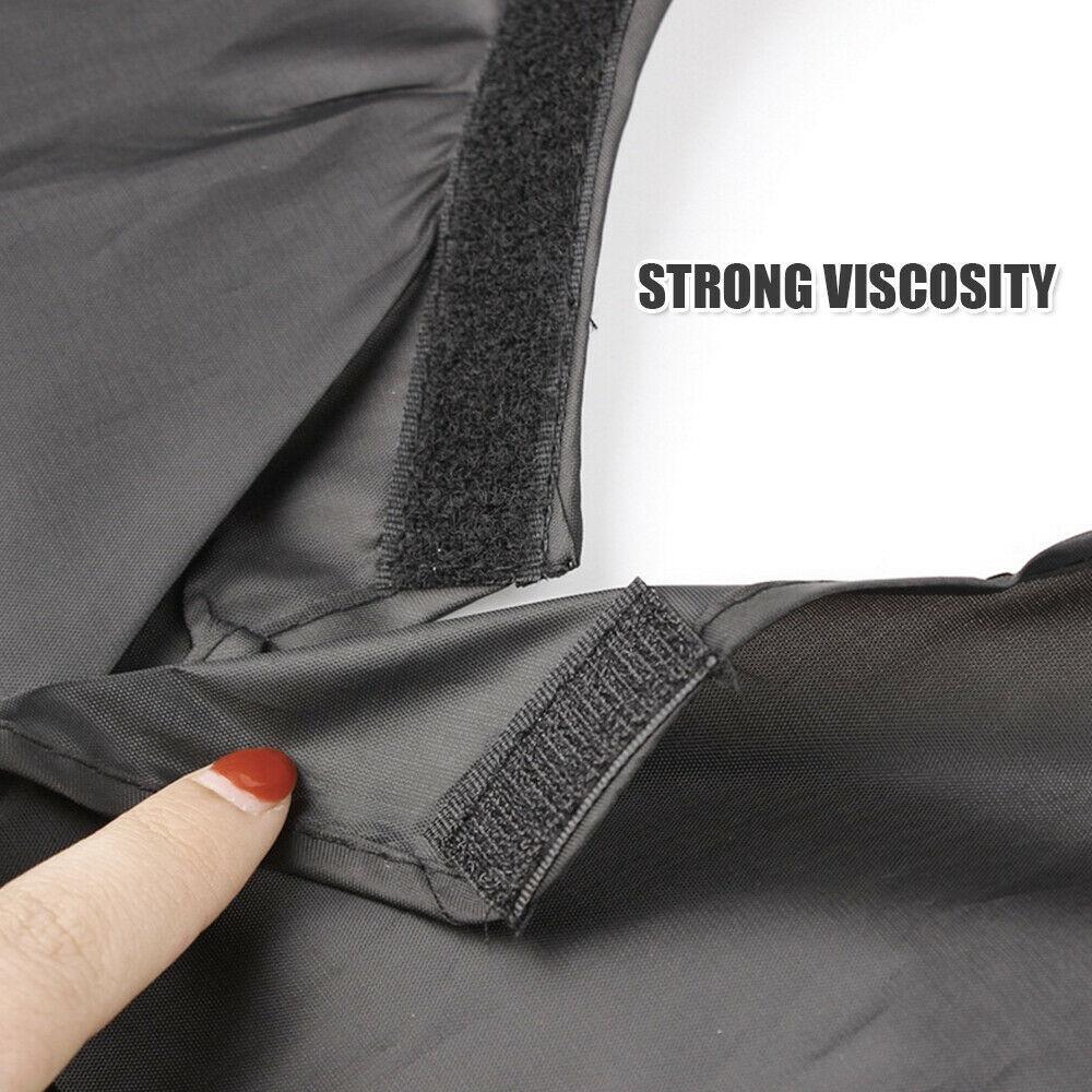 Wukusy 6027 black beard apron grooming bib with hair clippings catcher, health and beauty grooming accessory, adjustable strap