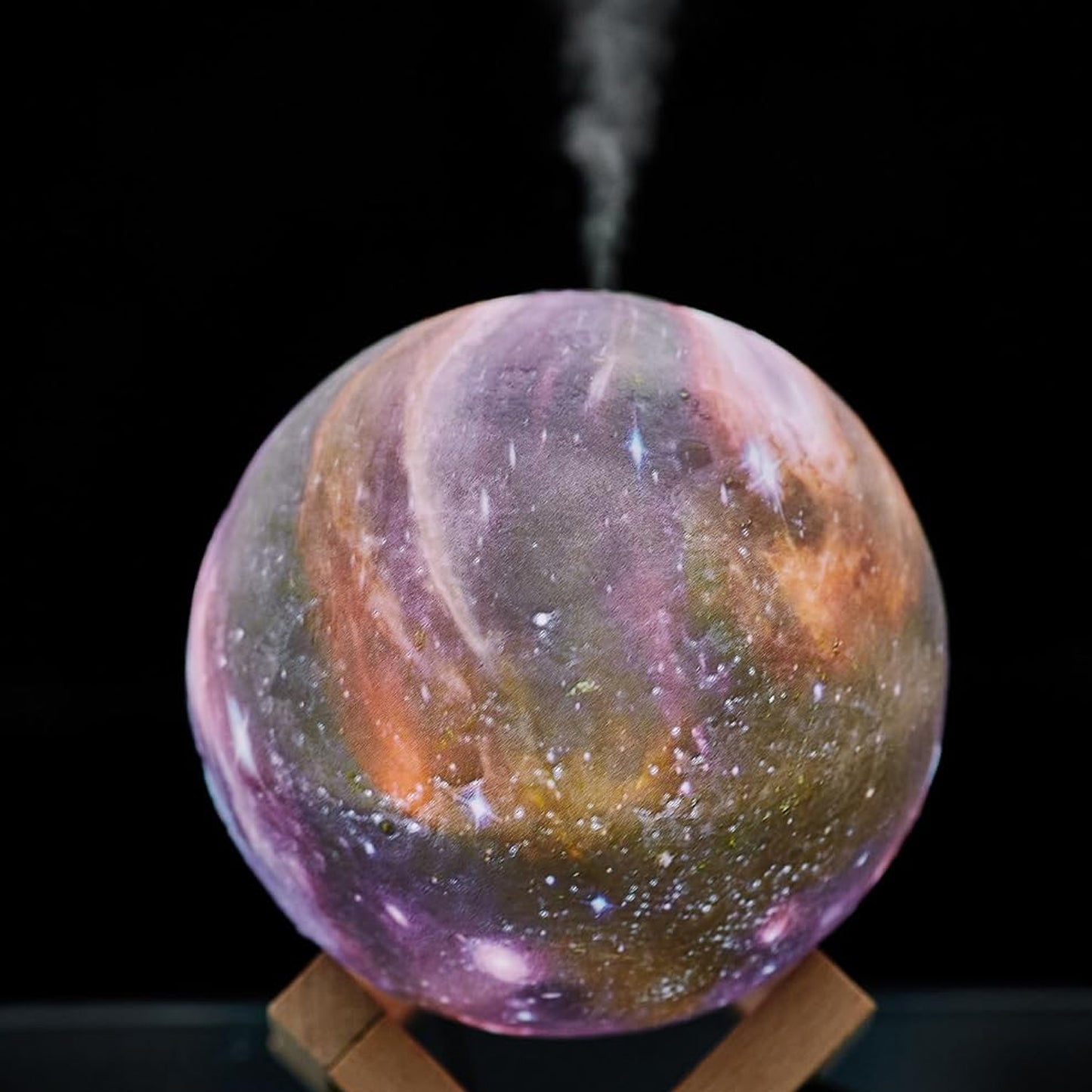 Wukusy 3D 2-in-1 LED printed moon lamp and aroma diffuser for office use, featuring a realistic moon design and ambient lighting.