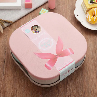 Large Wukusy candy box with space-saving design, divided compartments for food and fruit storage, ideal for living room organization.